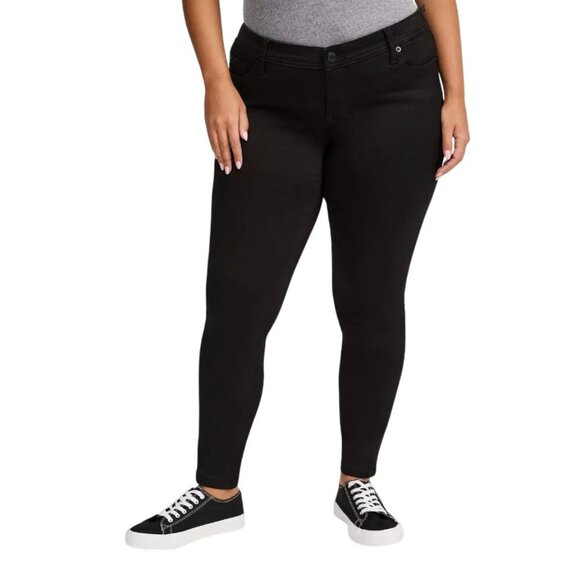 TORRID DENIM Luxe Skinny Jeans Extra Stretch Pants BLACK size 24 High Rise Retro - Picture 1 of 10